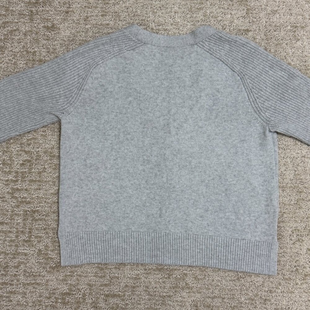 LOFT Gray Button Front Cardigan – Size Small - Picture 4 of 6